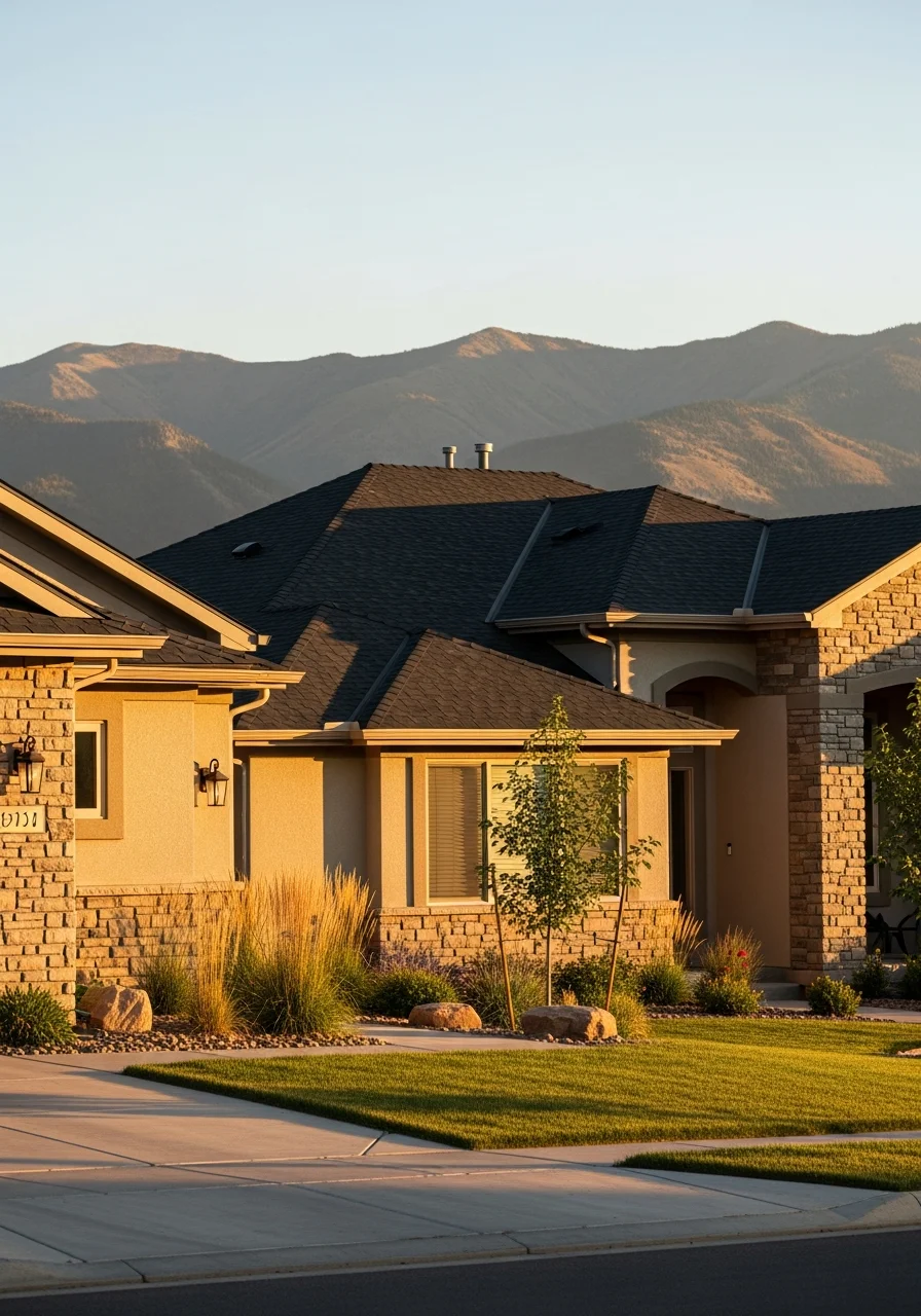 Quality home construction in Castle Rock showing contemporary finishes and suburban setting.