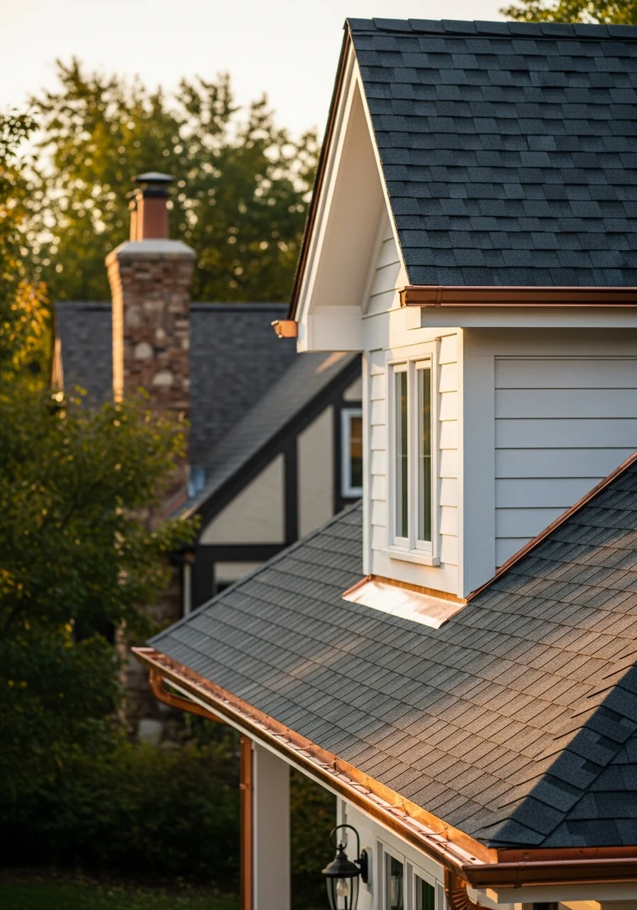 Close-up of a Littleton home exterior showing quality craftsmanship and established neighborhood character.